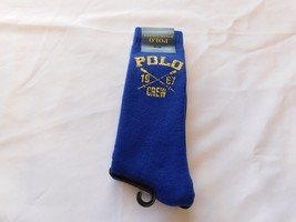 Men&#39;s Polo Ralph Lauren 1 Pair socks 10-13 dress casual 8894485 Royal Blue - £25.83 GBP