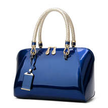 Patent Leather Handbags Shiny Handbag Fashion One-shoulder Diagonal Bag - £33.36 GBP