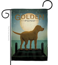 Golden Pond Garden Flag Dog 13 X18.5 Double-Sided House Banner - £15.72 GBP