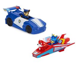 Paw Patrol Jet &amp; 2 in 1 Car Motorcycle Vehicle Set Includes 2 Chase Figures and  - £20.39 GBP