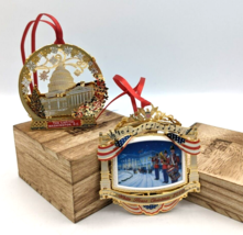 Set 24K Gold 2010 White House Historical Christmas Ornament 2019 The Capitol - £37.01 GBP