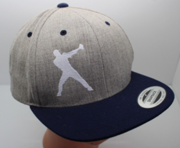 The Classics Yupoong Men&#39;s Navy/Gray Baseball Snapback Hat, Cap - £6.13 GBP
