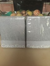 Calvin Klein 1PC Viola Twill SHIMMER-SKY Euro Sham Rare Nip $120 Ec Metallic - £51.24 GBP