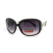 Rhinestones Jewel Sunglasses Womens Oversized Square Shades - £11.68 GBP