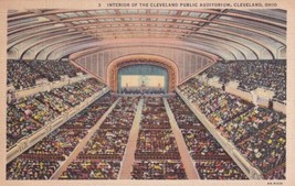 Cleveland Public Auditorium Interior Ohio OH Postcard C28 - £2.36 GBP