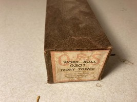 Vintage QRS 9301 Ivory Tower Waltz by Ted Baxter Piano Roll - $9.99