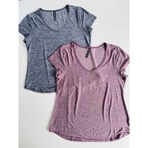 Bundle 90 Degree 2 Sz XL Stretch Soft Short Sleeve V Neck Pullover Blous... - $15.92