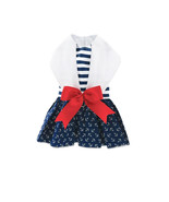 Blue and White Poly/Cotton Nautical Dog Dress with Matching Leash Sizes ... - €17,33 EUR
