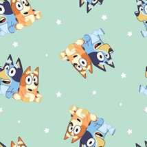 Cotton Bluey and Bingo Dogs Kids Characters Fabric Print by the Yard D77... - $12.95