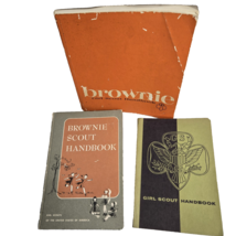 3 Girl Scout Brownie Books G S Brownie Scout Handbooks Brownie Girl Scout Book - £9.66 GBP