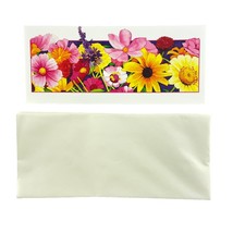 Vintage Blank Cards Colorful Floral 16 Cards + Envelopes 9&quot;L x 4&quot;H Pink ... - $27.55 CAD
