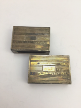 N API Er Vintage Sterling Silver Matchbox Holders Set Of 2 Combo Collectibles - £42.13 GBP