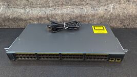 Cisco WS-C2960-48TT-L Catalyst 2960 48 Port Managed Network Switch w/ Po... - $19.99