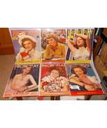 Six Photoplay Celebrity Magazine Covers 1939-40 Paul Hesse Photos B - £19.63 GBP