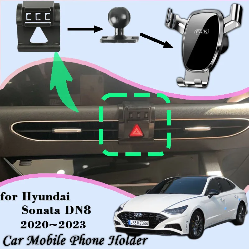 Car Mobile Phone Holder For Hyundai Sonata DN8 SE N Line 2020~2023 GPS Bracket - £14.85 GBP+