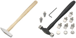 Riveting Hammer &amp; Small Precision Hammer Set With 11 Interchangeable Heads For G - £36.05 GBP