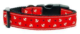 Anchors Nylon Ribbon Collar Red Medium - $502.87 MXN