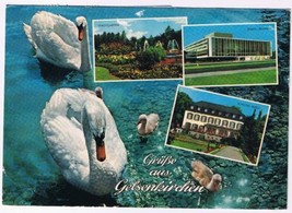 Germany Postcard Grube aus Gelsenkirchen Multi View Swans - $2.96