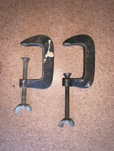 Vintage Lot of( 2) Semi-Steel  C Clamps 2&quot; Opening - £8.78 GBP
