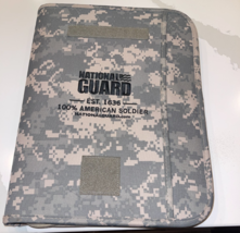 DISCONTINUED WATERPROOF  BOOK ZIP BINDER US ARMY NATIONAL GUARD ACU UCP ... - $442.82 MXN