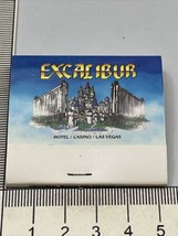 Vintage Matchbook Cover Excalibur Hotel Casino  LasVegas, NV  gmg  Unstruck - £15.69 GBP