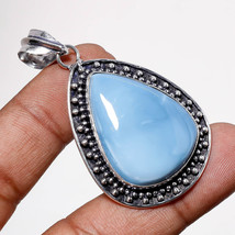 Blue Opal Gemstone Handmade Fashion Ethnic Gifted Pendant Jewelry 2.20&quot; SA 9570 - £4.07 GBP