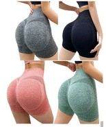 Women High Waist Shorts Butt Lift Yoga Gym Pants Booty Workout Tight Shorts - £8.06 GBP+