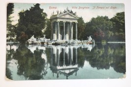 ITALY ROMA -Villa Borghese. Il Templo sul Lago Undivided Back PC UP - £3.19 GBP