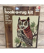 New Vintage 1970s Malina Hook A Rug Kit &quot;Hoot Owl&quot; #25/27 Unopened Kit 2... - $40.85 CAD