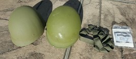 *NEW* ARMY M1 STEEL HELMET SET WITH EXTRA CHIN STRAP AND SUSPENSION - $80.00