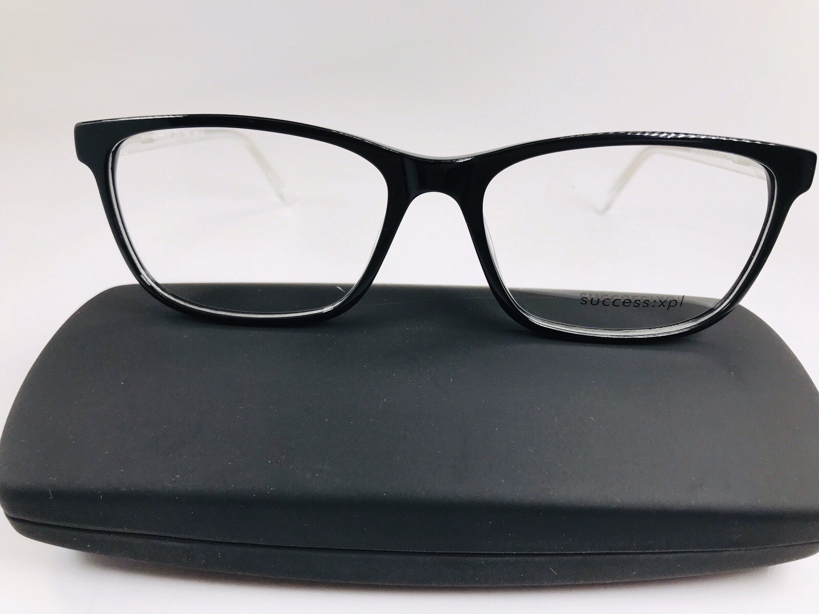 New Designer Inspired SUCCESS XPL Black & Crystal CORA Eyeglasses 55mm with Case Item image 2