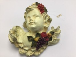 Cherub  Angel Christmas Ornament Victorian Vintage Papier Mache Wings Fruit 6&quot; - $24.34