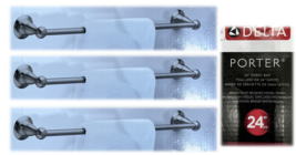 Delta 78424-BN1 Porter 24&quot; L Towel Bar, Die Cast Zinc - Brushed Nickel (... - $74.25