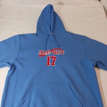 Russell Athletic ALL-OUT 17 Mens Blue Cotton Blend Hoodie Pullover Sweatshirt XL image 7