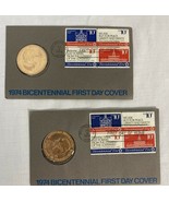 1974 Bicentenniel Commemorative First Day Metal John Adams Sealed Lot of 2 - $9.49