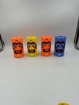Set of 4 TIKI Head Hawaiian Blow Mold String Light COVERS ONLY Multi Color - $24.10