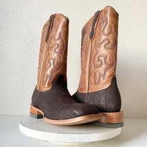 NEW Lane Capitan ENID Mens Cowboy Boots 10 D Square Toe Brown Leather We... - $212.85