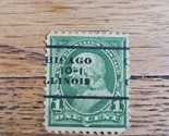 US Stamp Benjamin Franklin 1c Used &quot;Chicago Illinois&quot; - $1.89