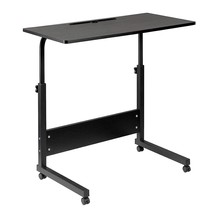 Mobile Side Table, Mobile Laptop Desk Cart, Adjustable Over Bed Table With Wheel - £80.20 GBP