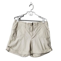 Gloria Vanderbilt Shorts Womens Size 14 Bermuda Cargo Style Shorts Khaki - £11.70 GBP
