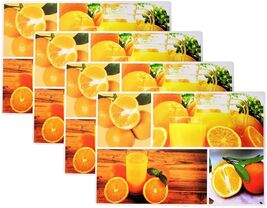 Homestyle Set of 4 Foam Backed Placemats Oranges &amp; Juice 12x18 inch - $251.49 MXN