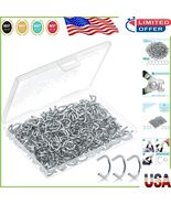 Durable 1/2&quot; Galvanized Hog Rings - 360 Pcs for Strong Grip &amp; Easy Clamping - $19.92 CAD