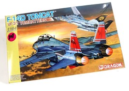 Vintage Dragon F-14D Tomcat VF-31 Warbird Aircraft 1:144 Scale Model Kit 4592 - £23.55 GBP