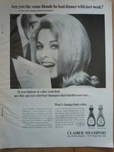 Clairol Shampoo Print Magazine Advertisement 1966 - £3.94 GBP