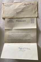 NJ US SENATOR Clifford P Case Signed Letter Posted Envelope Gun Control ... - £21.54 GBP