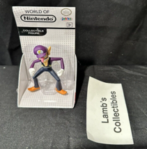 Waluigi collectible action figure World of Nintendo 2.5" Super Mario white box - £45.65 GBP