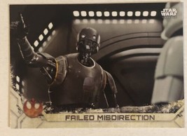 Rogue One Trading Card Star Wars #71 Failed Misdirection - £1.55 GBP