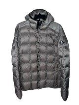 Burton Women’s Living Lining Down Snap Up Front Coat/Jacket, Lg Gray, Hood - $752.48 MXN