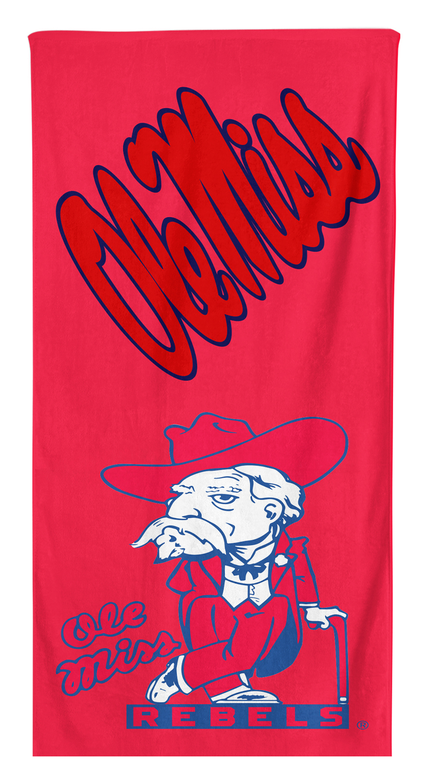 Ole Miss Rebels  NCAAF Beach Bath Towel Swimming Pool Holiday Vacation Gift