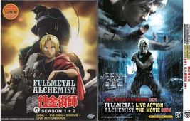 DVD Fullmetal Alchemist Season 1+2 Brotherhood Vol.1-115 End +2Movie+3LiveMovie  - £59.44 GBP